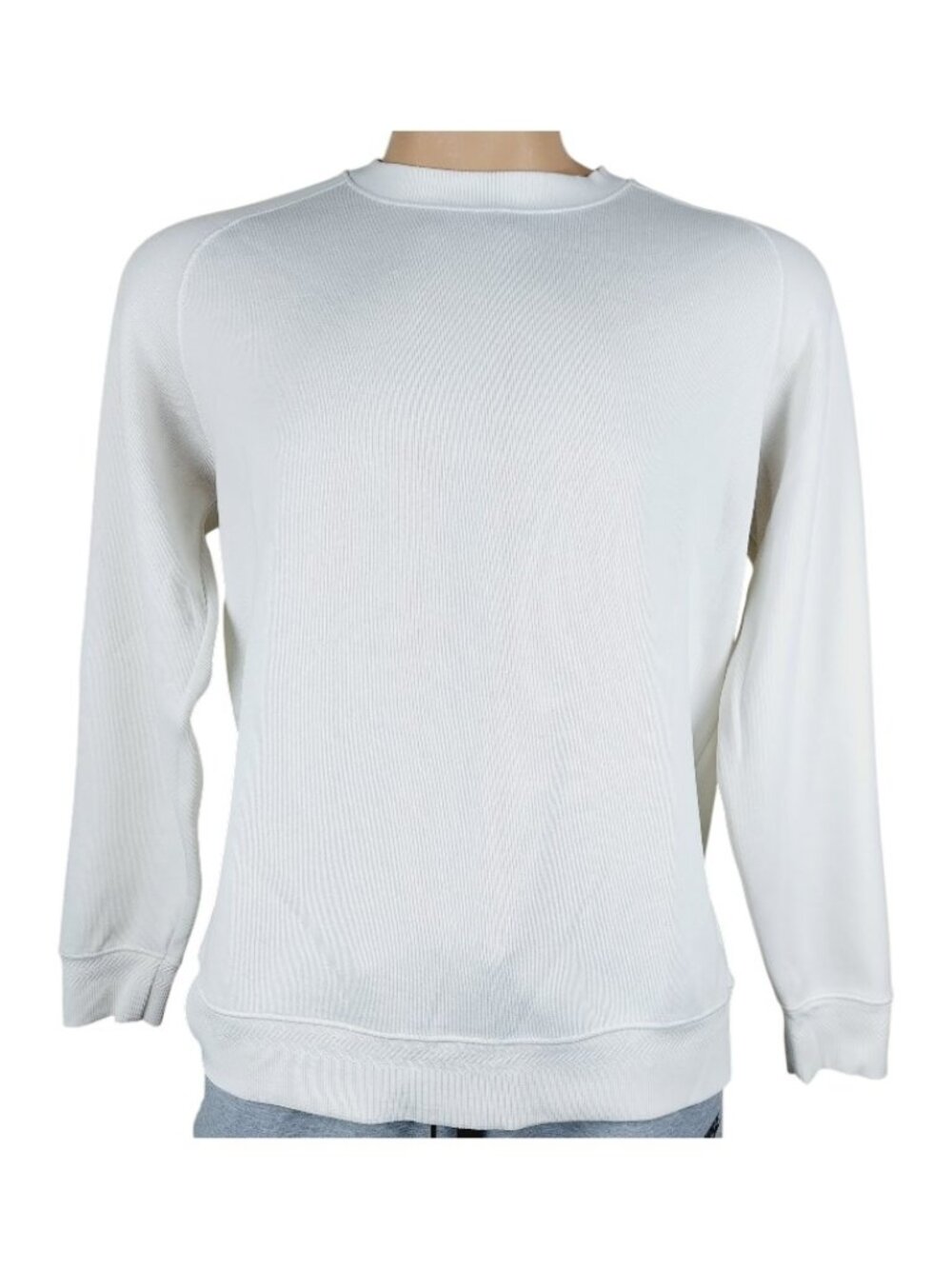 Nike Men's White Long Sleeve Crew Neck Raglan Sleeve Classic T-Shirt Size L